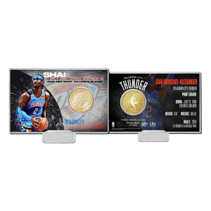 Highland Mint Shai Gilgeous-Alexander Oklahoma City Thunder Bonze Coin Card