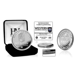 Highland Mint Edmonton Oilers 2025 NHL Western Conference Champions Silver Coin