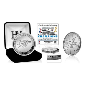 Highland Mint Oklahoma City Thunder 2025 NBA Western Conference Champions Silver Coin