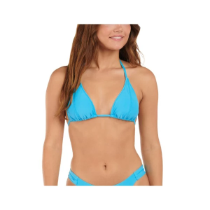 Women's Citrus Seamed Triangle Swim Bikini Top Contemporary XLarge Bicycle Blue