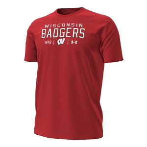 Wisconsin Badgers Under Armour Stacked T-Shirt Small Flawless
