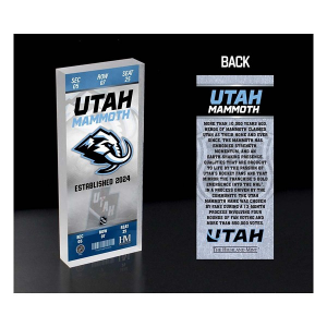 Highland Mint Utah Mammoth 3D Ticket Block Art