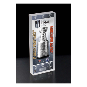 Highland Mint Edmonton Oilers VS Florida Panthers 2025 NHL Stanley Cup Dueling 3D BlockArt