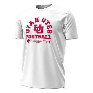 Utah Utes Under Armour Football Sideline Performance T-Shirt Large White
