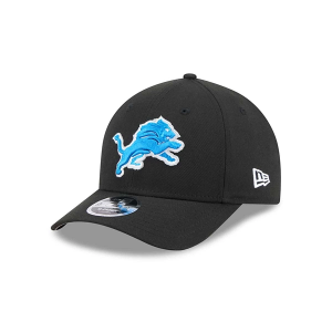 Detroit Lions New Era Team 9Forty Adjustable Hat One Size Black