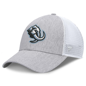 Utah Mammoth Fanatics Logo Mesh Adjustable Hat One Size Grey