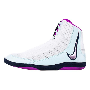 Men's Nike Inflict 4 Wrestling Shoes sneakers-athletic-shoes 9 Regular White/Hyper Violet Glacier/ Blue Obsidian