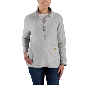 Women's Carhartt Fleece Full Zip 2XLarge Heather Grey