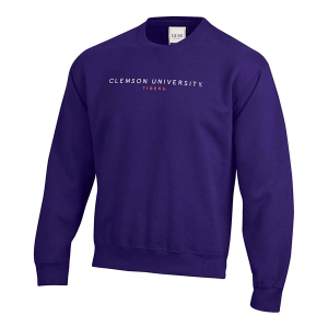 Clemson Tigers Gear For Sports Crew Large Purple