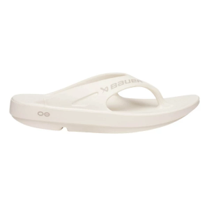 Bauer Junior OOFOS Sport Flip Flop Hockey Sandals Youth JR5/W7 White