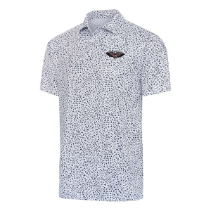 New Orleans Pelicans Motion Antigua Polo Medium White/Navy