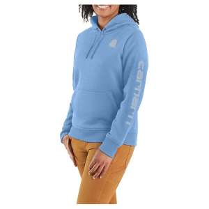 Women's Carhartt Clarksburg Graphic Sleeve Work Hoodie 3XLarge Sky