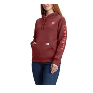Women's Carhartt Clarksburg Graphic Sleeve Work Hoodie 3XLarge Barnwood