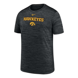Iowa Hawkeyes Nike Sideline Velocity Kids' T-Shirt XLarge Black