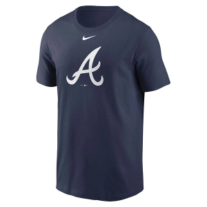 Atlanta Braves Logo Fuse T-Shirt XLarge Navy