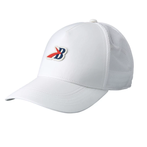 Men's Brooks Surge Trucker Running Adjustable Hat One Size White/BR Heritage