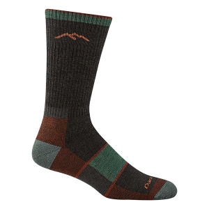 Men's Darn Tough Boot Full Cushion Midweight Mid Calf Hiking Socks Large Walnut Singles