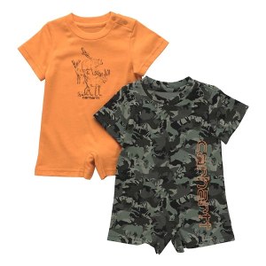 Carhartt Short Sleeve Camo Set Baby 6 mo. Orange