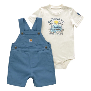 Carhartt Short Sleeve Canvas Set Baby 6 mo. Teal