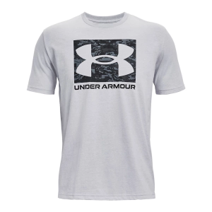 Men's Under Armour ABC Camo Boxed Logo T-Shirt Medium Grey Heather Mod