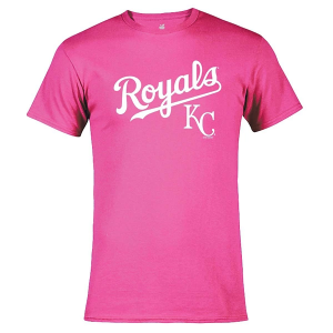 Kansas City Royals Wonderboy 6 T-Shirt Small Sapphire Pink