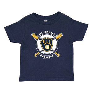 Toddler Milwaukee Brewers Crossbat T-Shirt 3T Navy