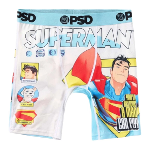 Boys' PSD Superman Fly Boxer Briefs Underwear Small Light Blue