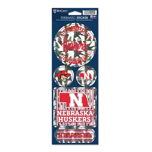 Wincraft Nebraska Cornhuskers Prismatic Decal