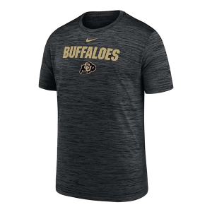 Colorado Buffaloes Nike Sideline Velocity Kids' T-Shirt Small Black