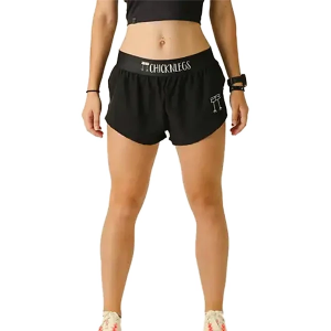 Women's ChicknLegs Split Shorts Small Black