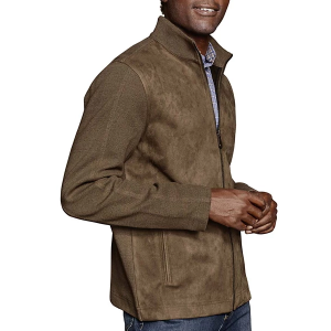 Men's Johnston & Murphy Faux-Suede Jacket Large Camel