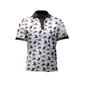 Men's Teeson Creek Outfitters Ducks Polo Medium White