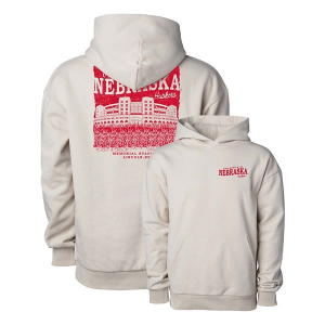 Nebraska Cornhuskers USCAPE Hoodie Medium Ivory