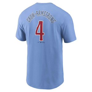 Chicago Cubs Pete Crow-Armstrong City Connect Name & Number T-Shirt Large Light Blue