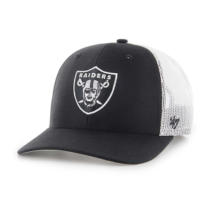 Las Vegas Raiders 47 Brand Trucker Adjustable Hat One Size Black