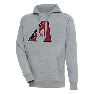 Arizona Diamondbacks Antigua Big Logo Victory Hoodie 4XLarge Grey Heather