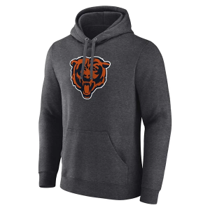 Chicago Bears Fanatics Primary Logo Hoodie XLarge Grey Heather