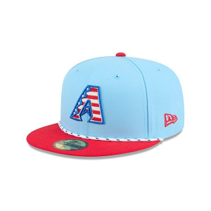 Arizona Diamondbacks New Era 2025 Fourth Of July 59Fifty Fitted Hat 7 3/8 Light Blue