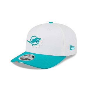 Miami Dolphins New Era 2025 Training Camp 9Seventy Adjustable Hat One Size White