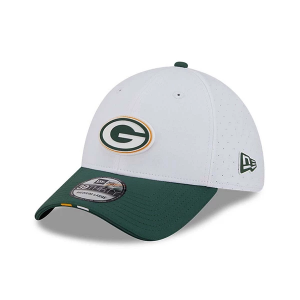 Green Bay Packers New Era 2025 Training Camp 39Thirty Flexfit Hat M/L White