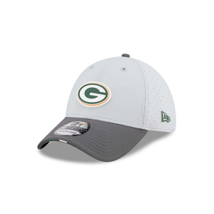 Green Bay Packers New Era 2025 Training Camp 39Thirty Flexfit Hat S/M Dark Grey Heather
