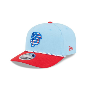 San Francisco Giants New Era 2025 Fourth Of July 9Seventy Adjustable Hat One Size Light Blue
