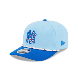 New York Yankees New Era 2025 Fourth Of July 9Seventy Adjustable Hat One Size Light Blue