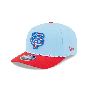 Minnesota Twins New Era 2025 Fourth Of July 9Seventy Adjustable Hat One Size Light Blue