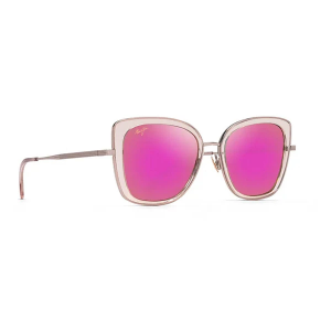 Men's Maui Jim Violet Lake Polarized Sunglasses Transparent Pink/Maui Sunrise