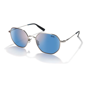 Men's Zeal Optics Easterly Polarized Polarized Sunglasses Silver/Polarized Horizon Blue Lens