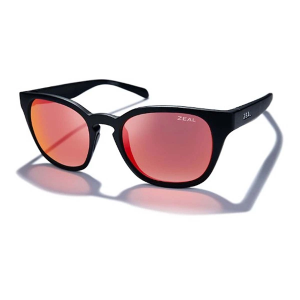 Men's Zeal Optics Windsor Polarized Sunglasses Matte Black/Ellume Phoenix Mirror Polarized