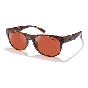 Men's Zeal Optics Sierra Polarized Polarized Sunglasses Matte Red Tortoise/Polarized Rose Lens
