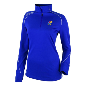 Kansas Jayhawks Columbia Women's Shotgun 2.0 1/4 Zip Medium Azul