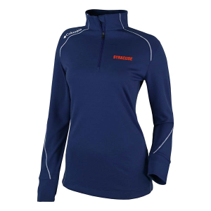 Syracuse Orange Columbia Women's Shotgun 2.0 Alternate Logo 1/4 Zip XLarge Collegiate Navy